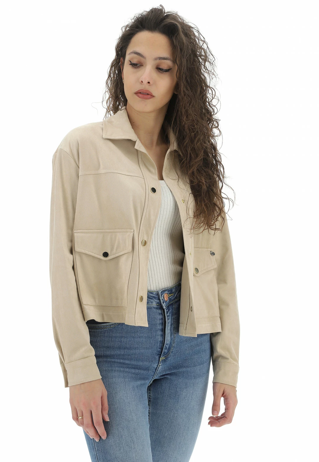 EKS Giacca Effetto Suede èks Donna