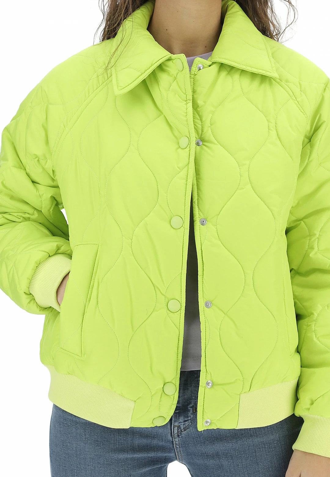 Bomber Trapuntato Con Colletto Lumina L5424 Donna - immagine 6