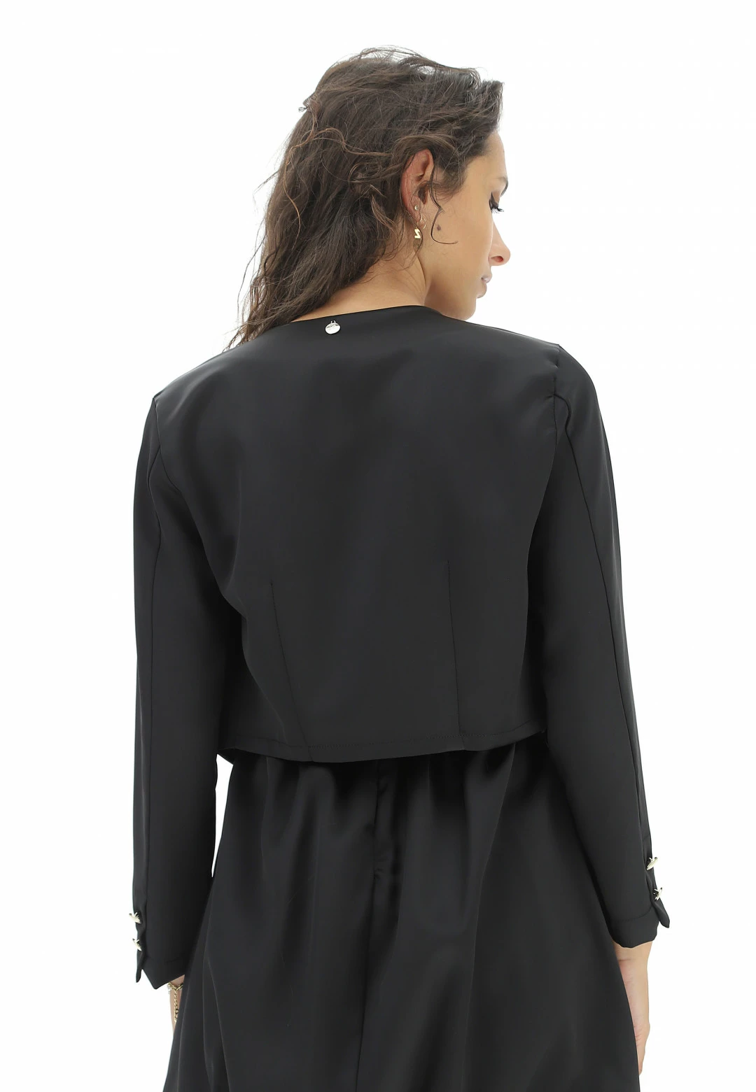 EKS Bolerino Effetto Satin Tinta Unita èks - immagine 3