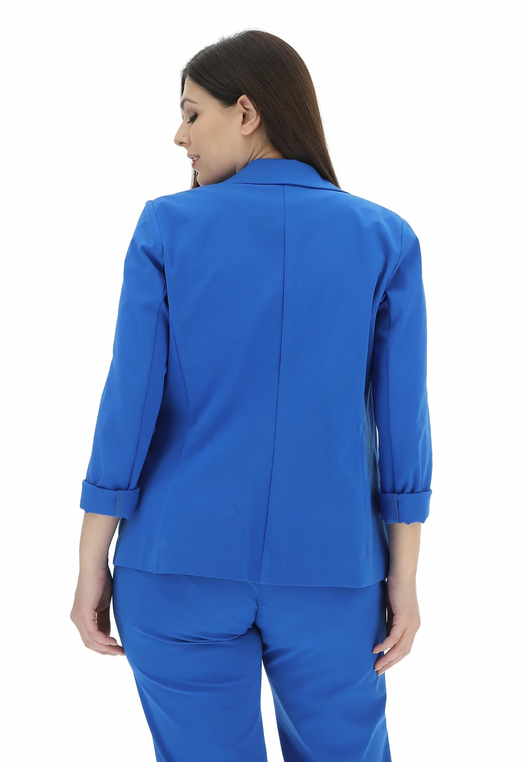 M&L MAIN & LAND Giacca A Un Bottone Main&land Donna In Tessuto Con Tasche Applicate - immagine 3