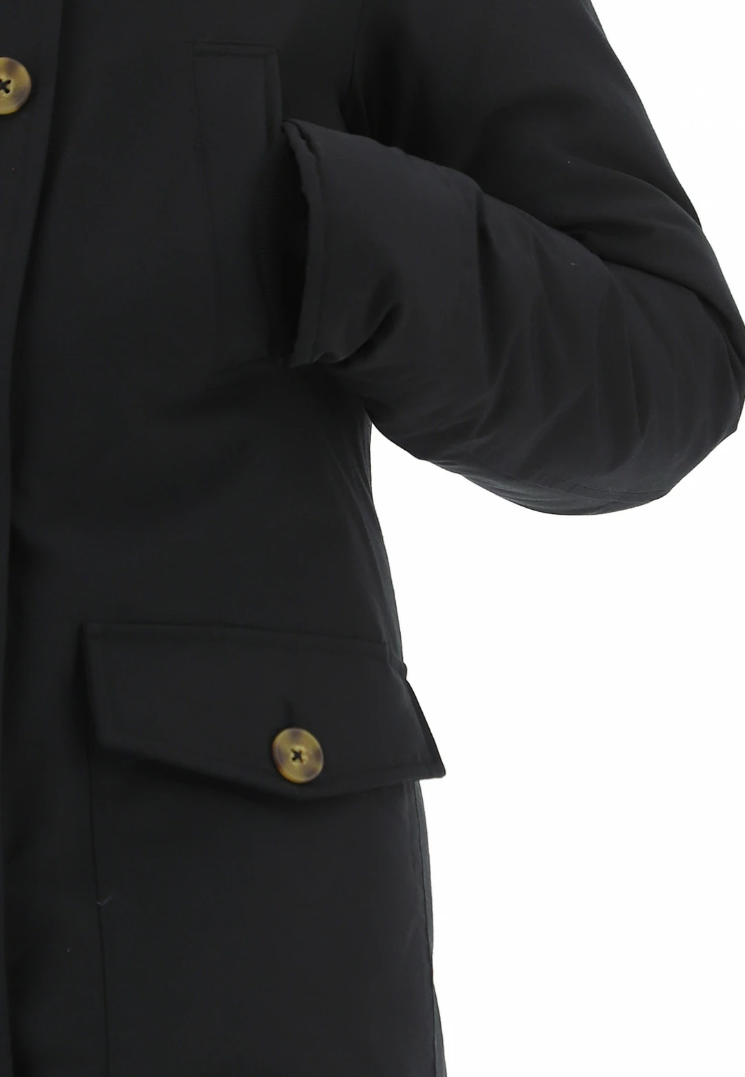 Parka Mixture G624 Con Cappuccio E Pelliccia Murmasky Removibile E 4 Tasche - immagine 6