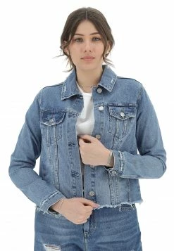 R.Display Giacca Denim Fondo Sfrangiato R. Display