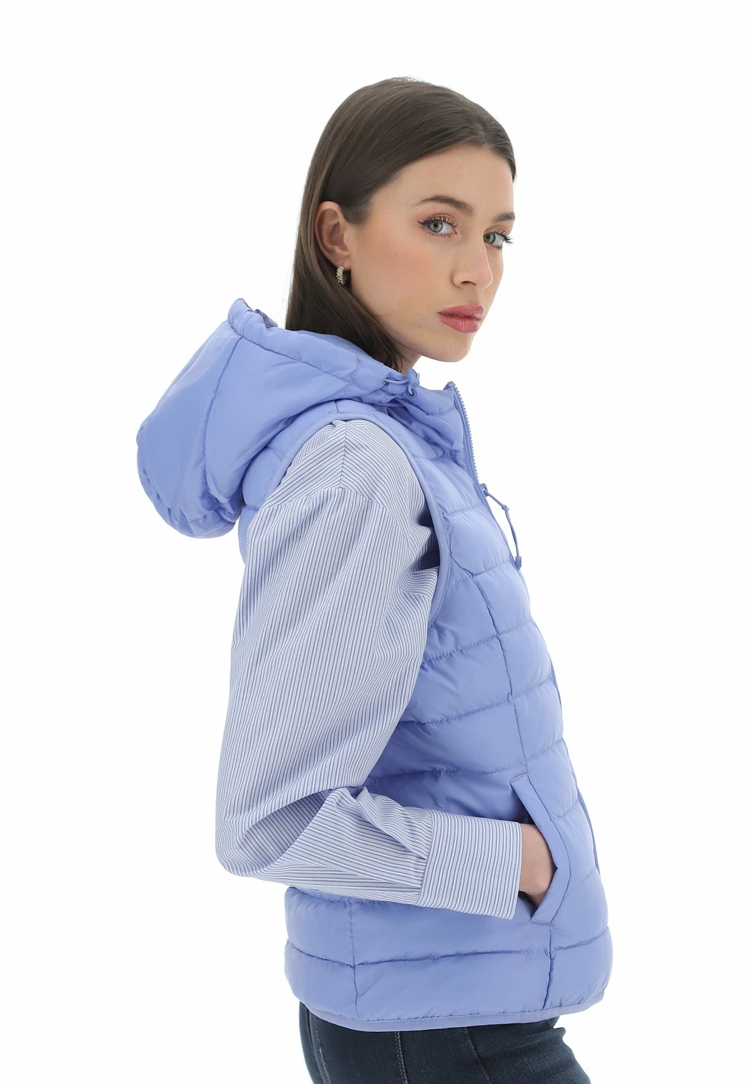 Gilet Imbottito Con Cappuccio Only Donna - immagine 14