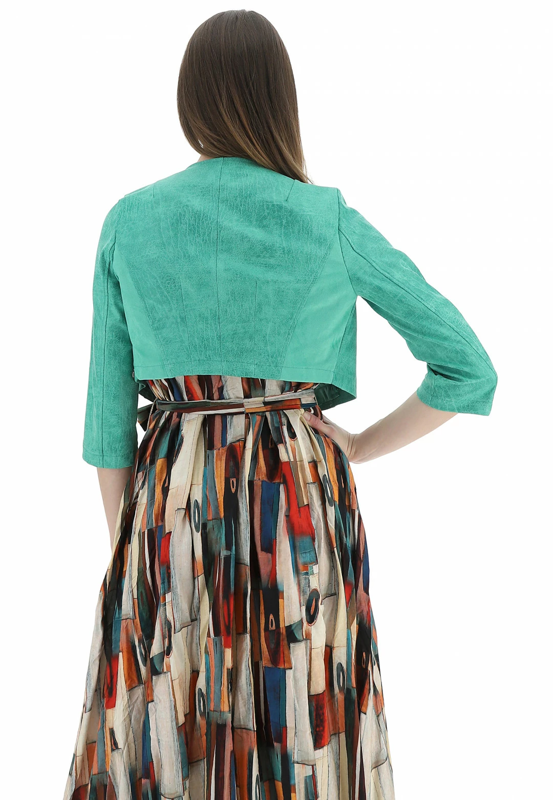 EKS Bolerino Similpelle Effetto Used èks - immagine 3