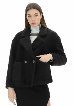 Cappottino Similpelliccia Doppiopetto Artigli