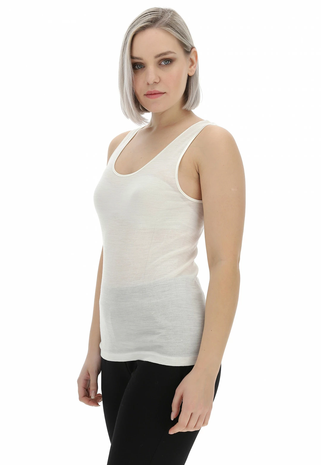 RAGNO Canotta Spalla Larga Lana Seta - immagine 6