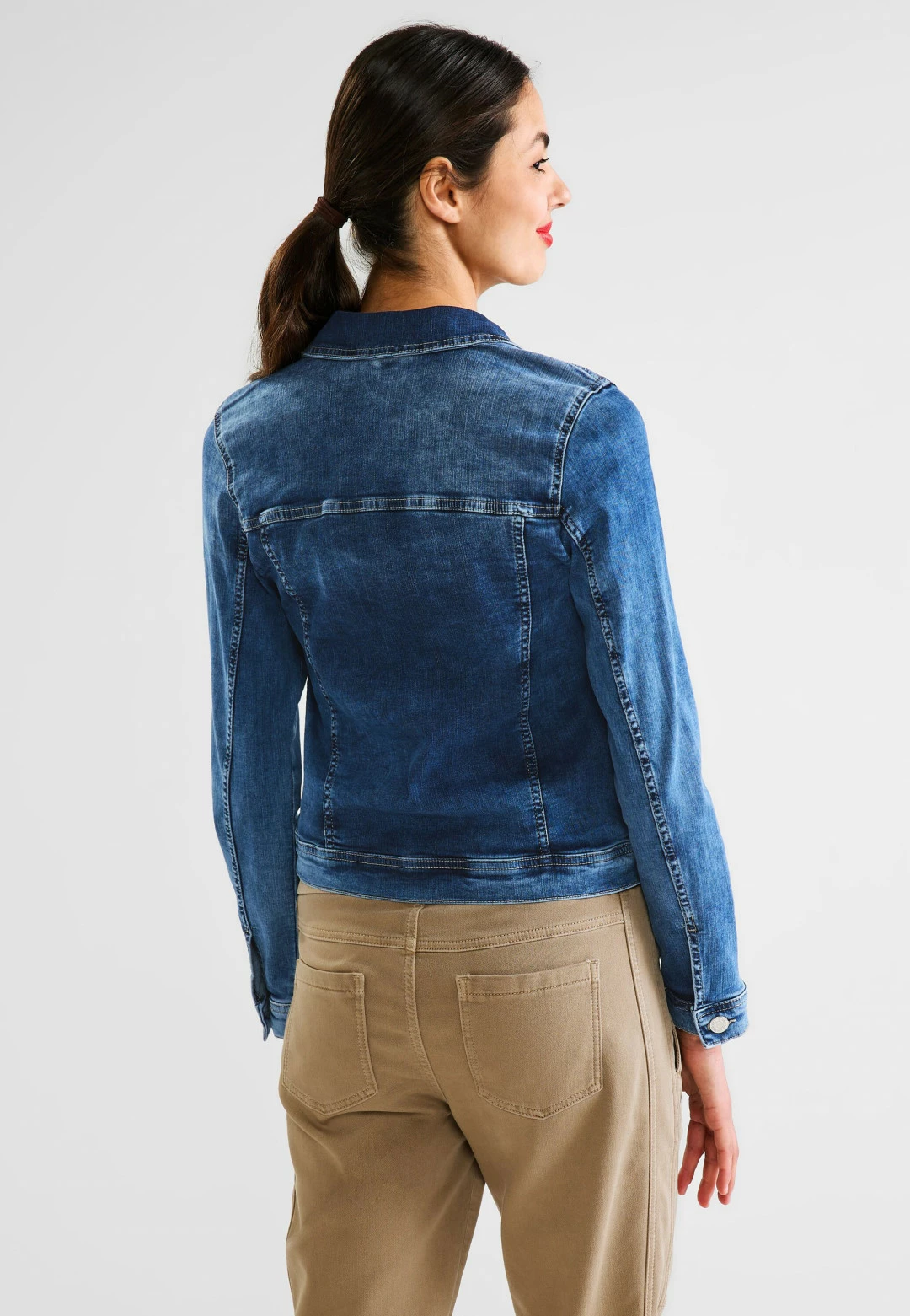 Giubbino Denim Street One Effetto Sabbiato Art. 211840 - immagine 2