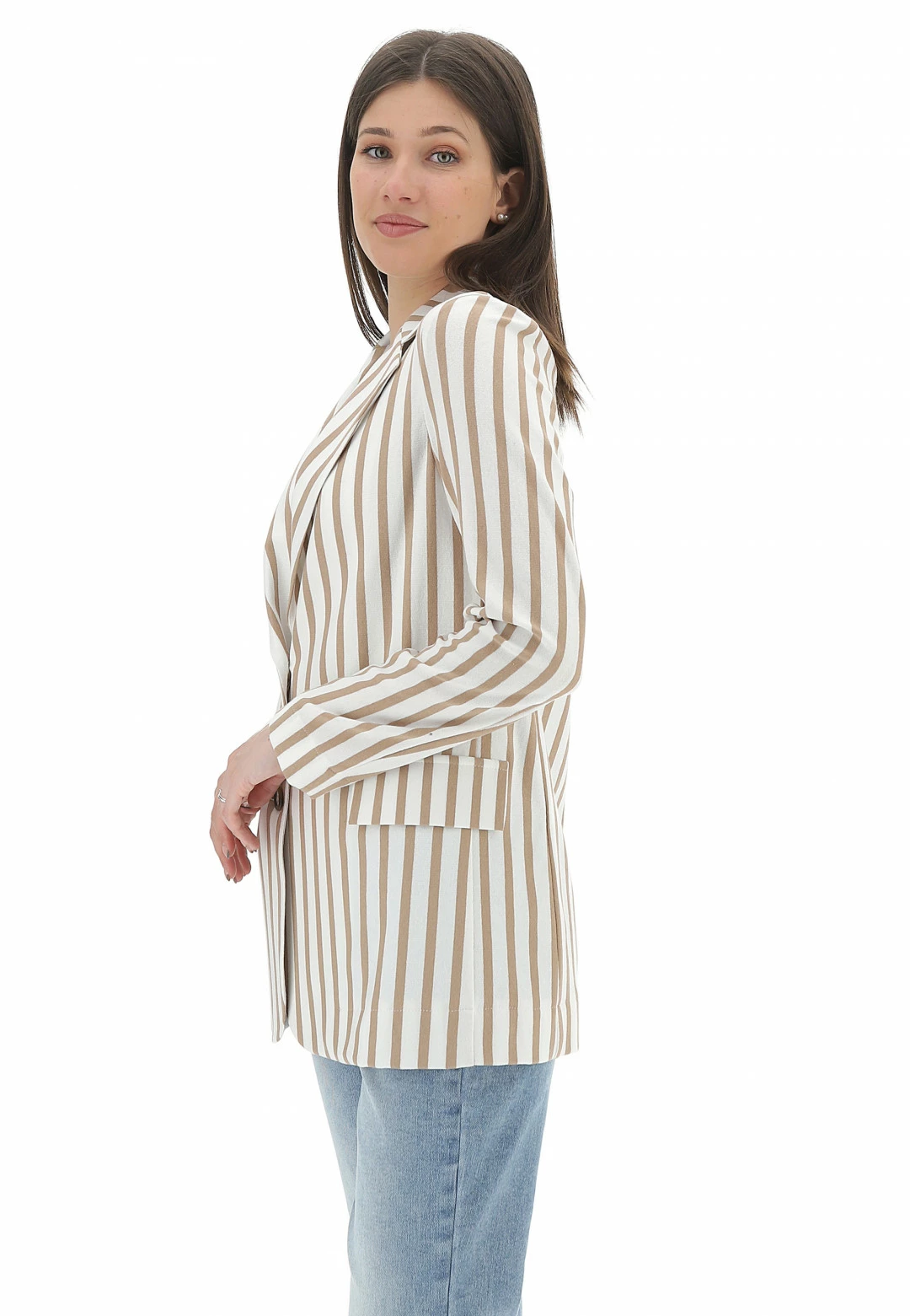 EKS Giacca èks Donna Con Fantasia A Righe Made In Italy - immagine 7