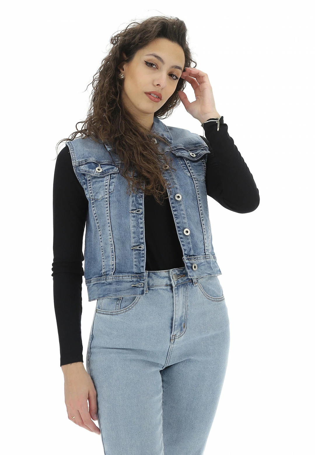 Gilet Denim Place Du Jour Donna