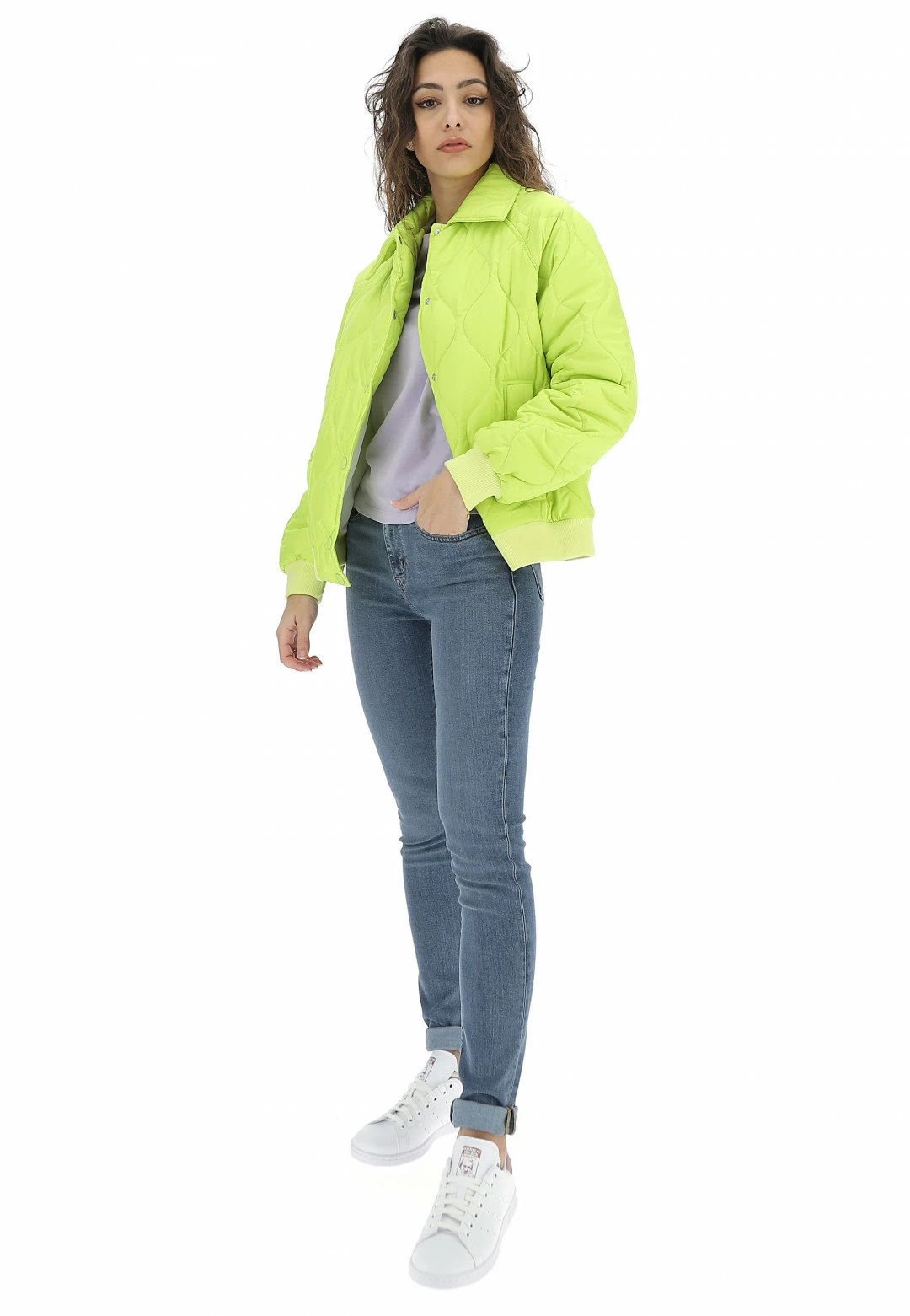 Bomber Trapuntato Con Colletto Lumina L5424 Donna - immagine 4