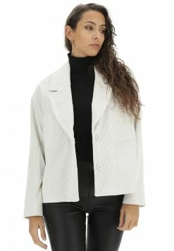 Over-D Giacca Over D Vc0261 In Vellutto A Costine Con Tasche Sul Petto Made In Italy