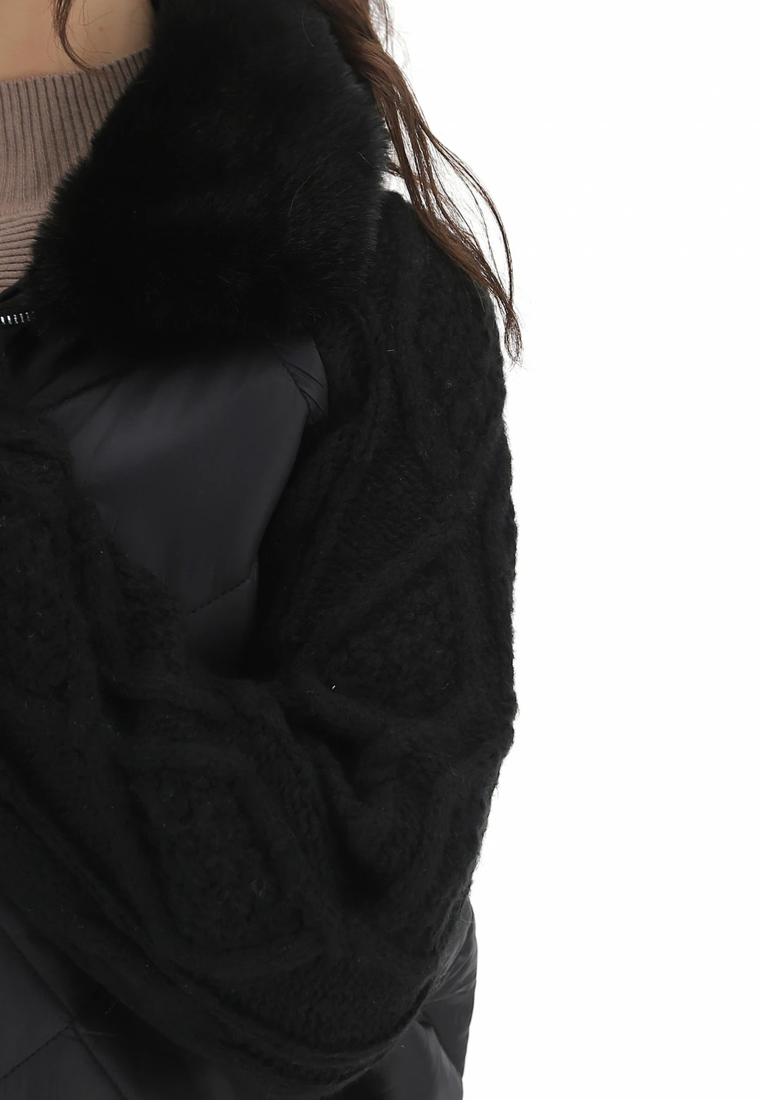 Bomber Con Maniche Lavorate Susy Mix - immagine 5