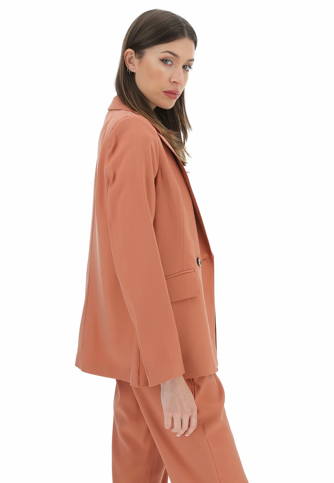 Giacca Doppiopetto In Viscosa Eks - immagine 2