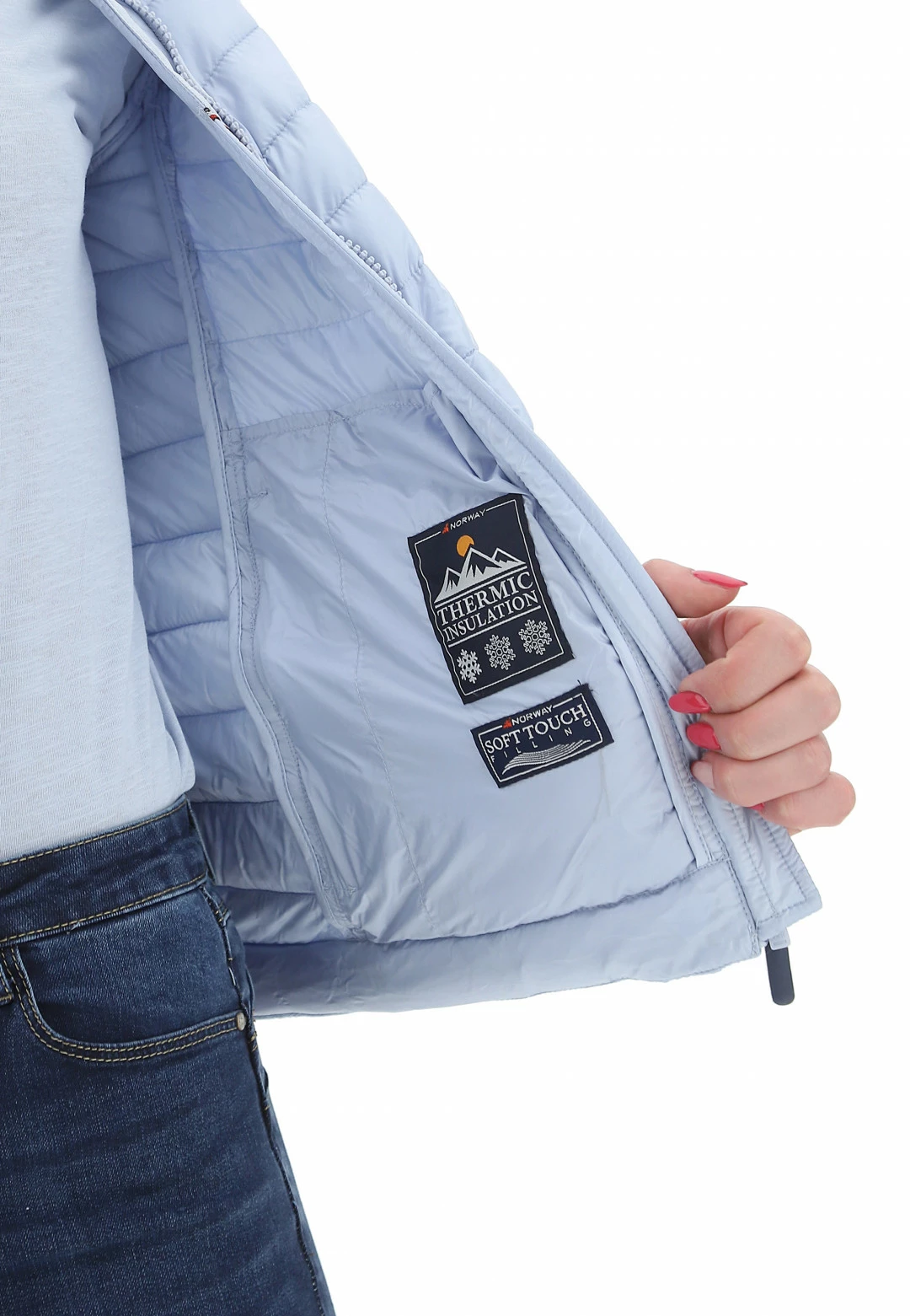 Giubbino 100 Gr In Ovatta Norway Con Cappuccio - immagine 6