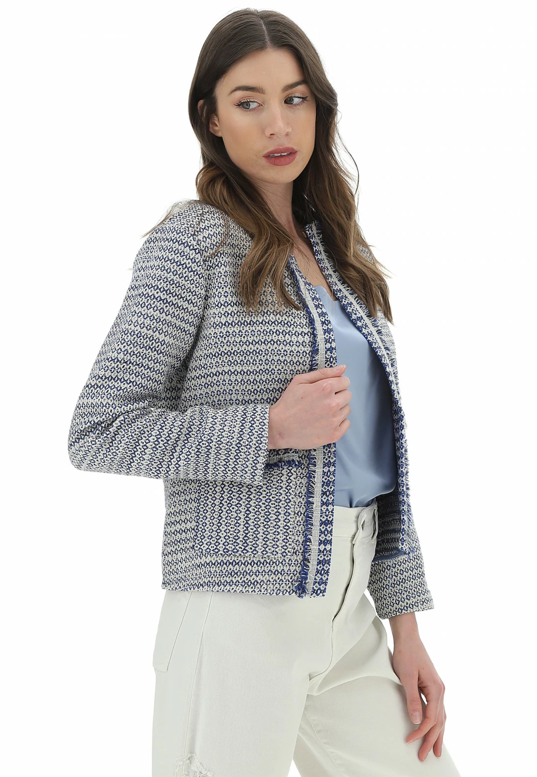 Giacca A Rombi Sfrangiata Dixie Donna - immagine 2