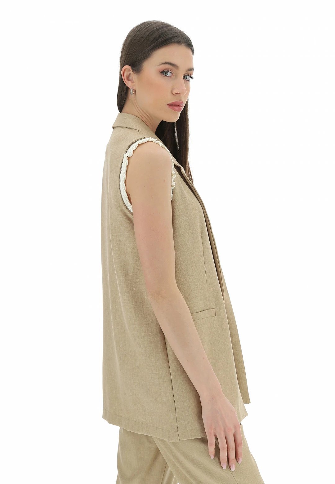 Gilet Aperto Effetto Fiammato Artigli - immagine 2