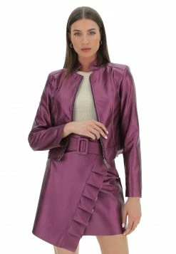 Giubbino Similpelle Effetto Metallic Age