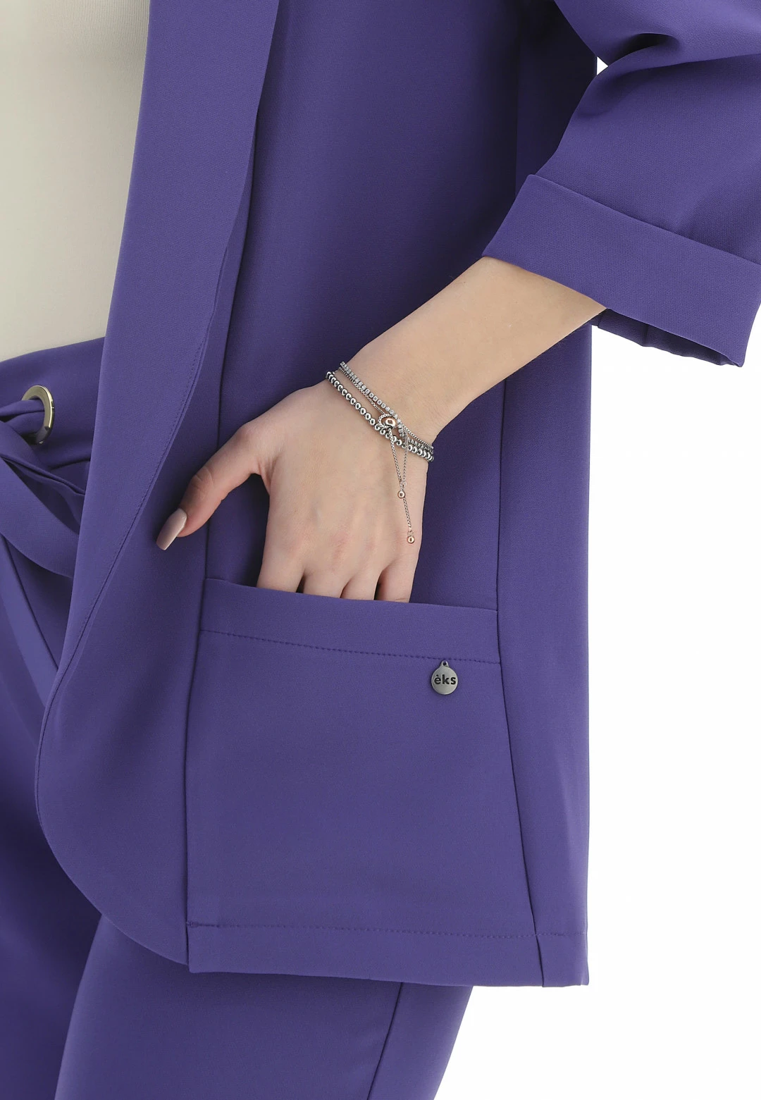 EKS Giacca Aperta Manica 3/4 èks - immagine 4