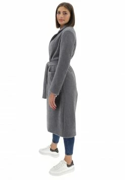 Cappotto Con Cintura Filo Lurex Age