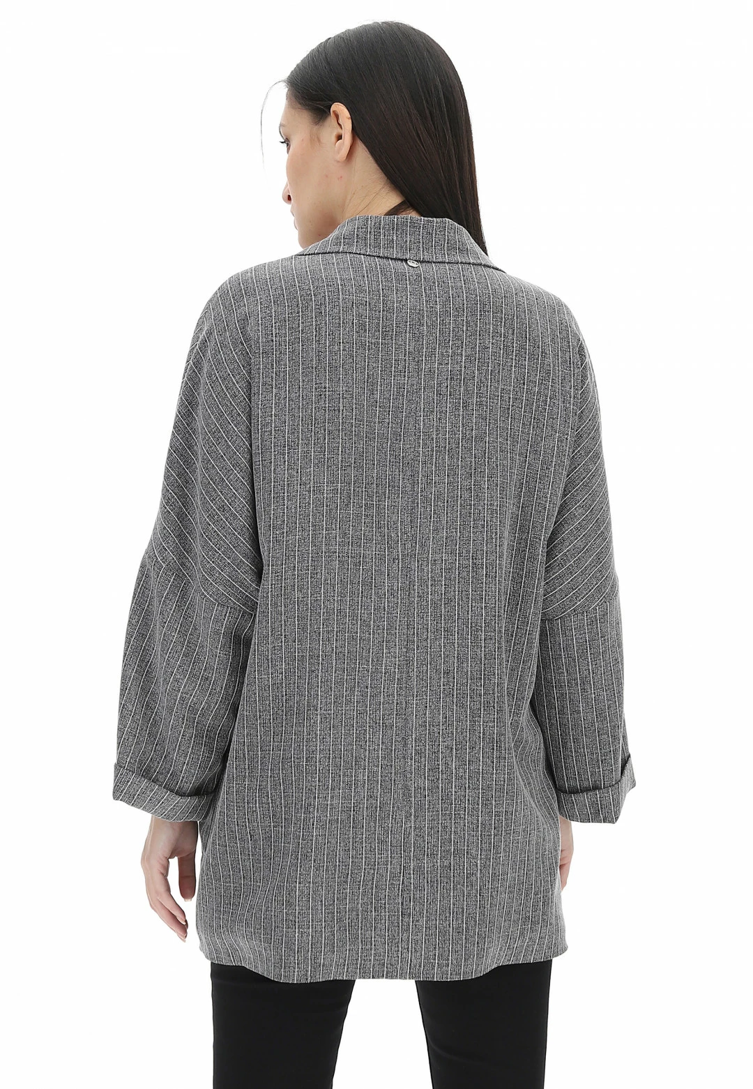 Giacca Over Gessata Eks - immagine 4