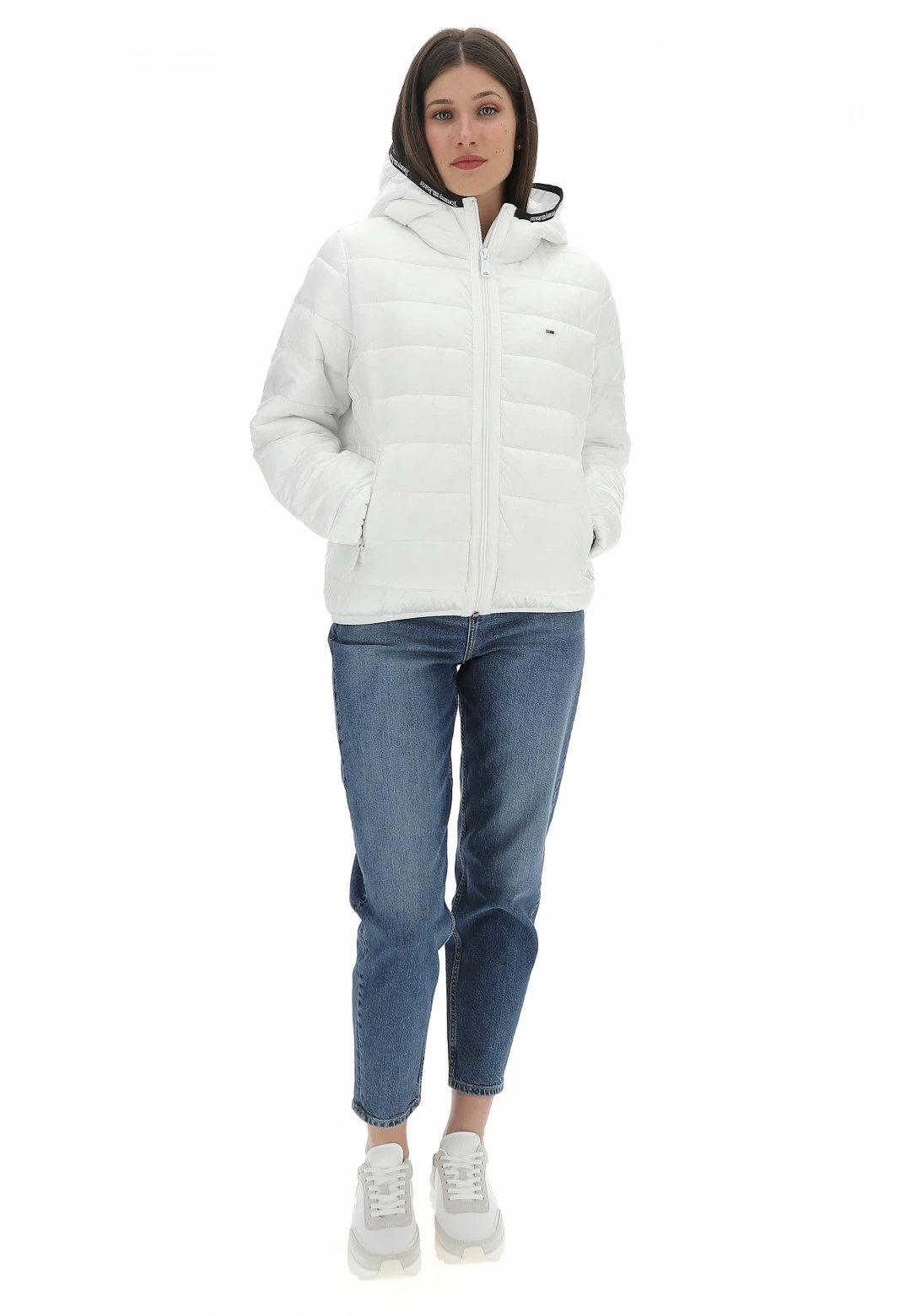 Tommy Hilfiger Jeans Giubbino Imbottito Con Cappuccio Tommy Jeans Con Bordi Loggatti - immagine 6