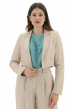 Giacca Crop Misto Lino Eks