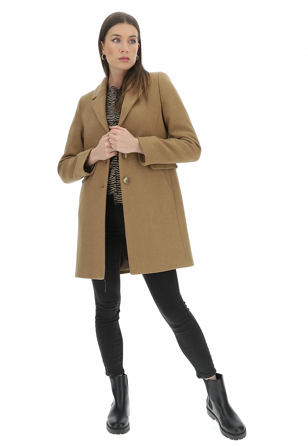 Cappotto In Tessuto Eks Con Taglio Uomo Infiancato Con Tasche Made In Italy - immagine 10