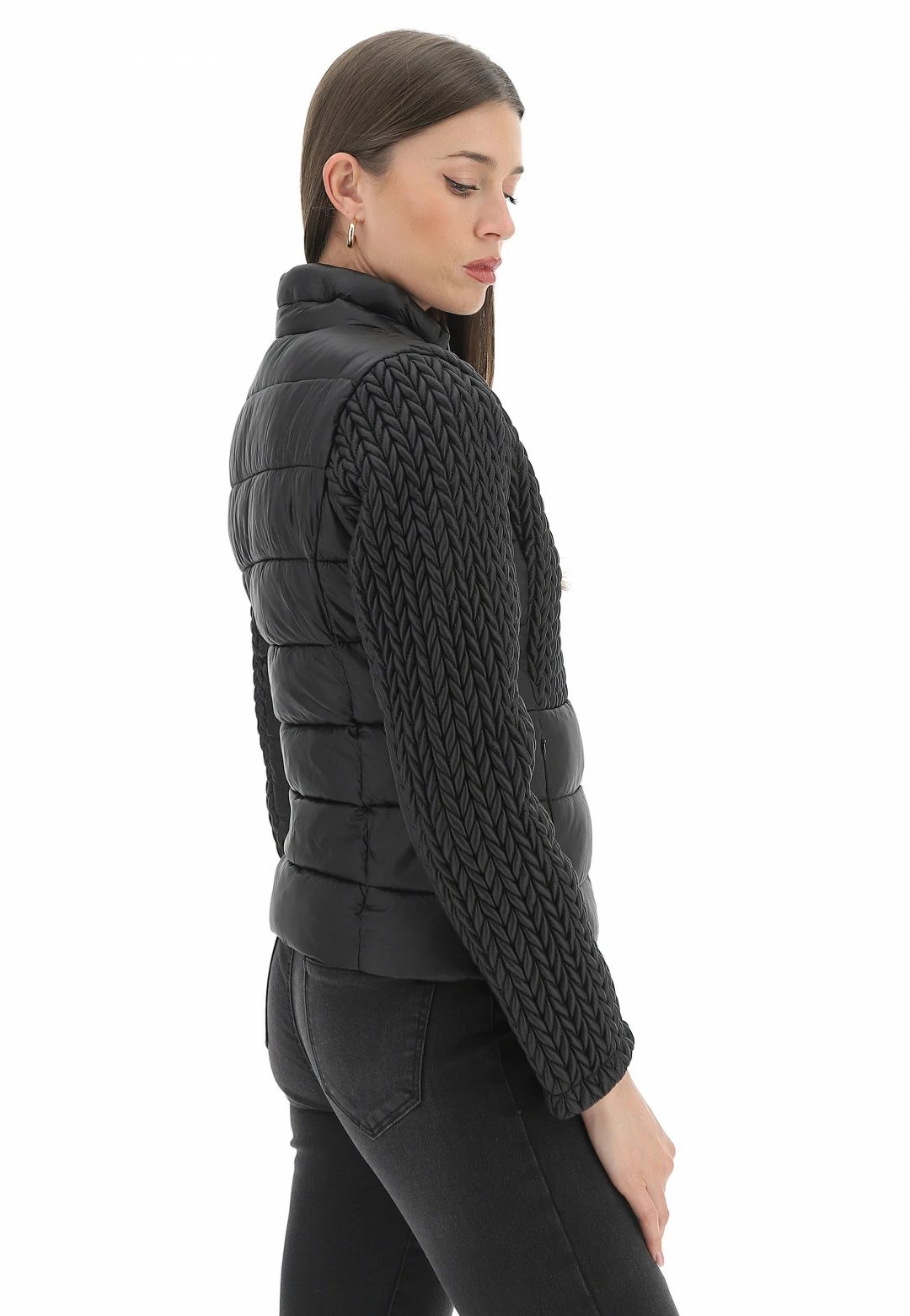 In My Hood Giubbino Con Lavorazione Trecce Inmyhood Hw22wjk13 - immagine 2