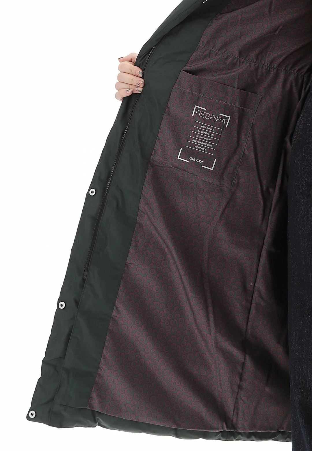 Giaccone Lungo Geox Donna Anylla W2628e T2506 - immagine 7