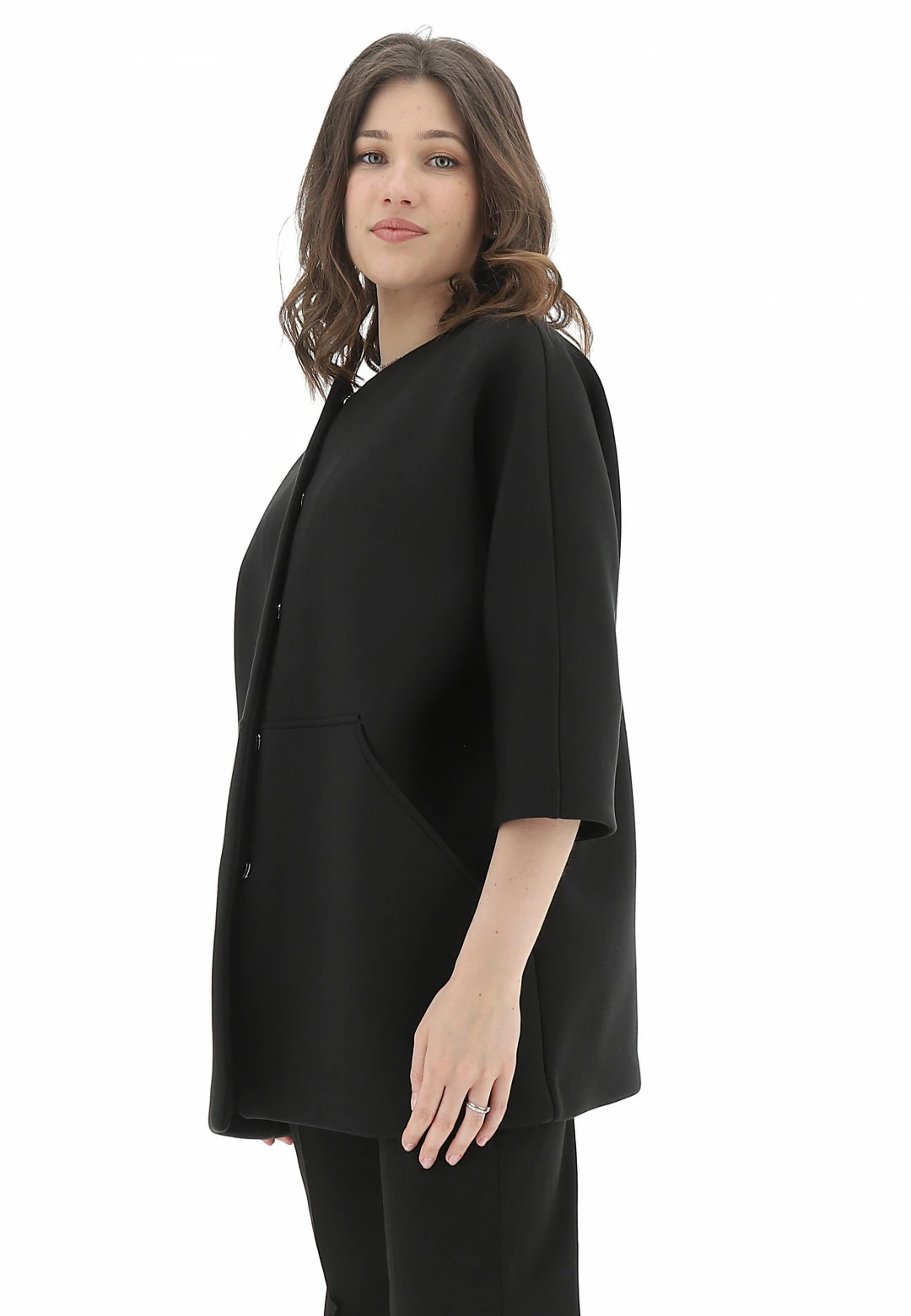 Cappottino Hox Donna Con Manica A 3/4 E Tsche Frontali - immagine 2