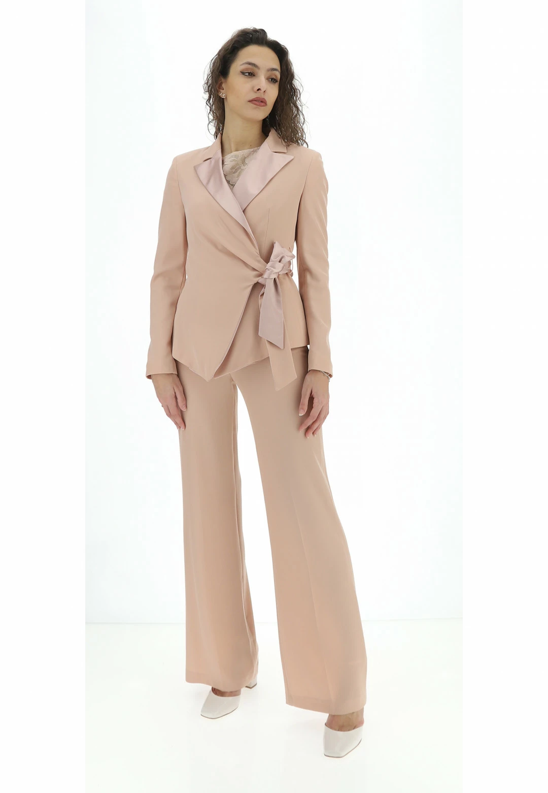 Giacca Con Revers Satin Artigli Donna - immagine 9