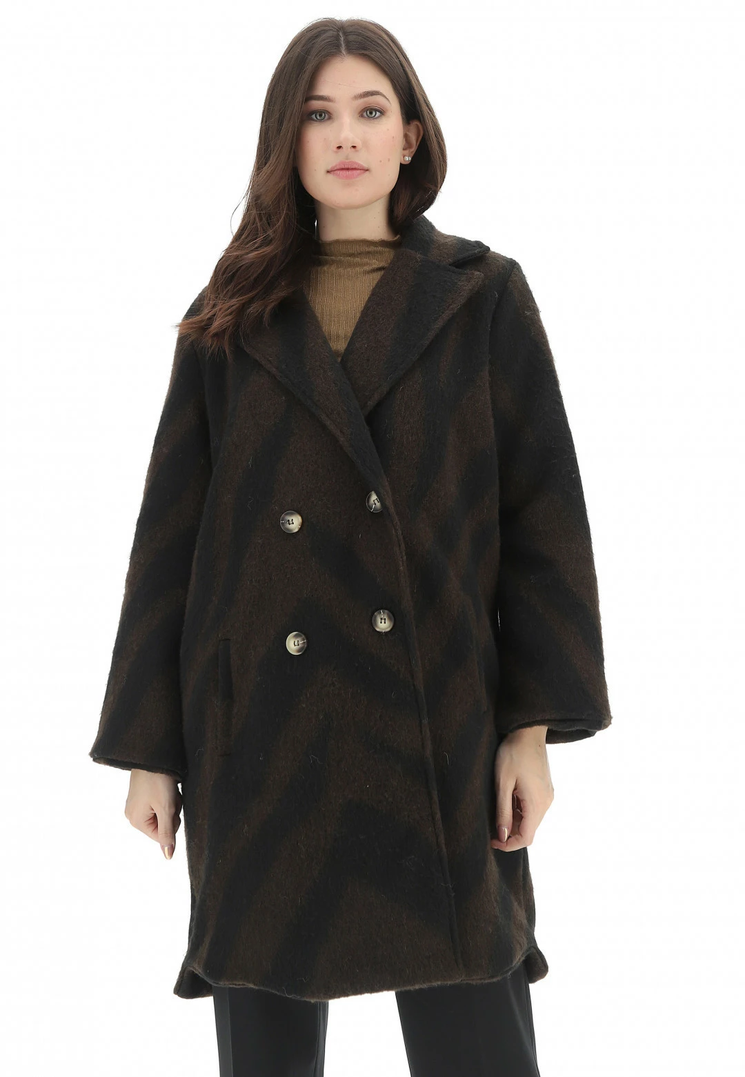 Cappotto Doppiopetto Zebrato Age Donna - immagine 13
