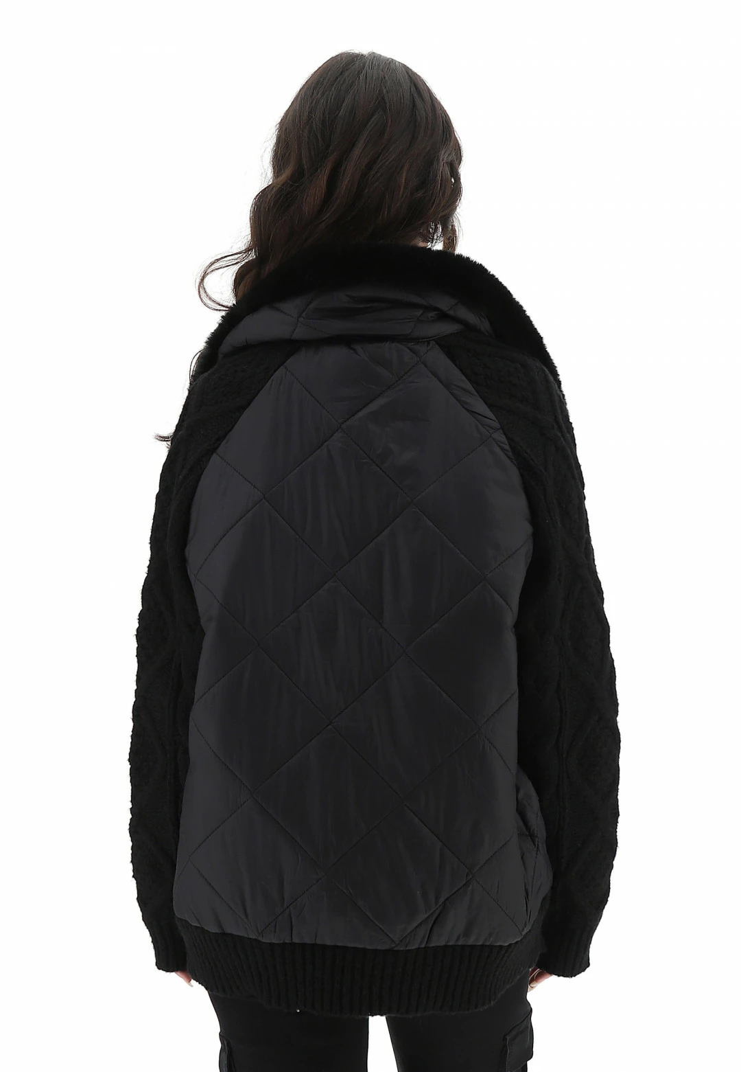 Bomber Con Maniche Lavorate Susy Mix - immagine 3